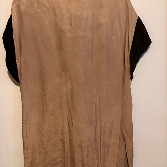 Beautiful silk and lamb skin Marni dress in tan and black. - Picture 5 of 9